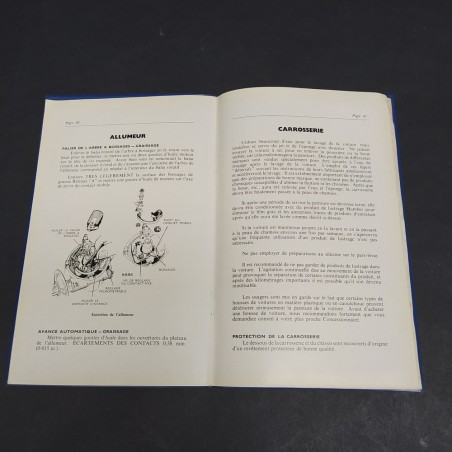 Libretto Manuel d'entretien vetture The Sceptre in francese, 1963. Fioritura