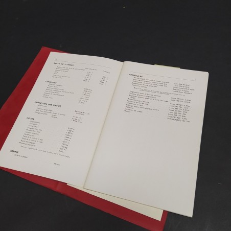 Libretto Manuel d'entretien La Nouvelle Humber Hawk in francese, 1957.Ingiallito