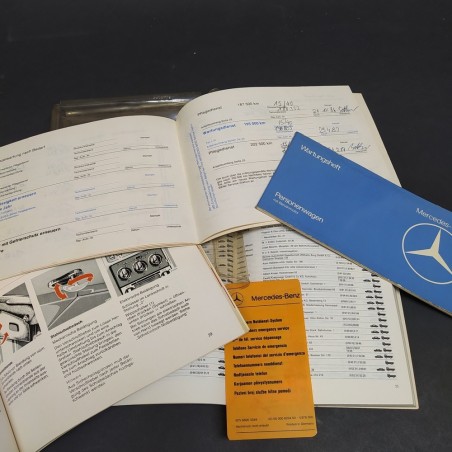 Set di libretti auto Mercedes Benz 280-C-E-CE in tedesco, 1978. Buone condizioni