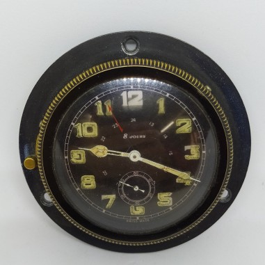 Orologio da plancia aereoplano auto barca carica manuale 8 giorni usato