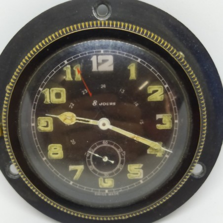 Orologio da plancia aereoplano auto barca carica manuale 8 giorni usato