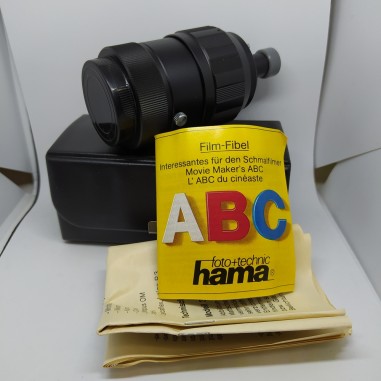 Visore per pellicole cinematografiche in formato 8 mm o Super 8 con custodia