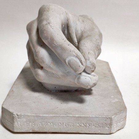 Cimeli di Giuseppe Verdi maschera mortuaria in terracotta e calco mano in gesso