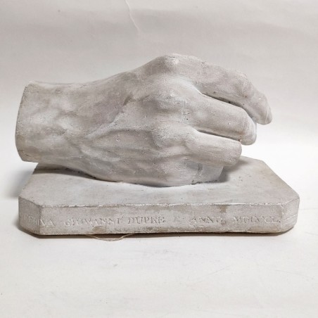 Cimeli di Giuseppe Verdi maschera mortuaria in terracotta e calco mano in gesso
