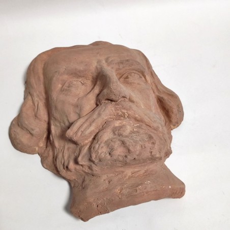 Cimeli di Giuseppe Verdi maschera mortuaria in terracotta e calco mano in gesso