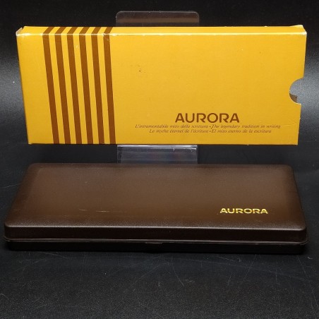 Penna a sfera Aurora tutta acciaio con meccanismo a click l. 137 mm usata