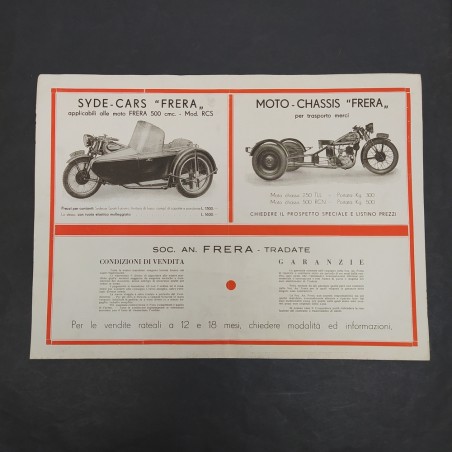 Catalogo Moto Frera anno 1935 formato 24,5x33 cm