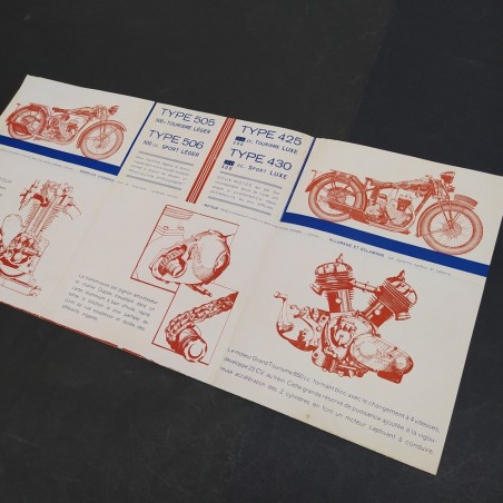 Brochure catalogo motociclette Motosacoche . Francese, discreto