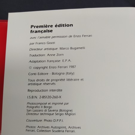Libro Ferrari Piloti che Gente Fond. Cartier testo in francese Conti Editore