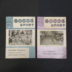 2 numeri rivista Bocce Sport e Noi e le Bocce numero speciale campionati 1962 2