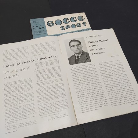 2 numeri rivista Bocce Sport e Noi e le Bocce numero speciale campionati 1962