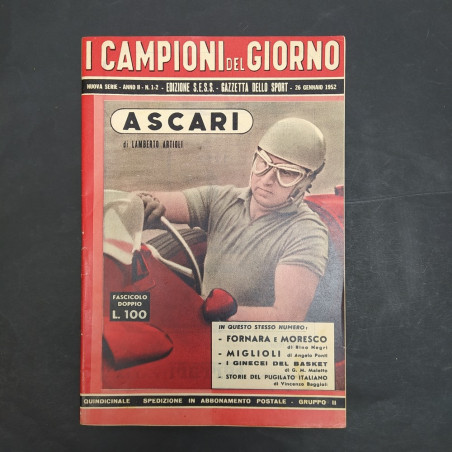 Rivista quindicinale Gazzetta dello Sport - Ascari - 26 gennaio 1952