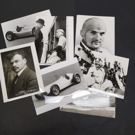 Lotto di 36 foto piloti Mercedes formato 21x15 cm