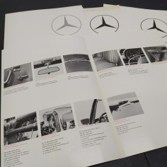 Lotto di 4  brochures Mercedes 250S-250SE-300SF anni 60/70 2