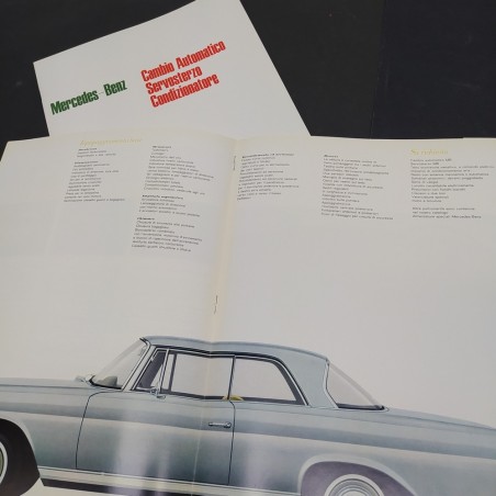 Lotto di 4 brochures cataloghi Mercedes 200 230 250SE