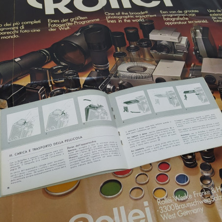 Manuale uso Rolleiflex 2,8 e catalogo generale brochure