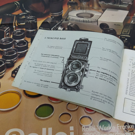 Manuale uso Rolleiflex 2,8 e catalogo generale brochure