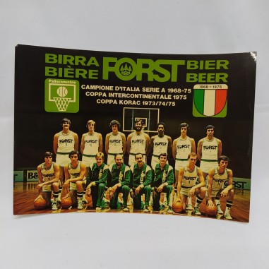 Foto Basket Forst Cantù Serie A 1976/1977  con elenco giocatori