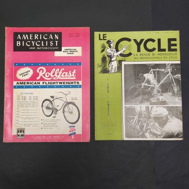 Due riviste di ciclismo: Le Cycle 1943 e American Bicyclist Aprile 1961