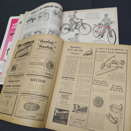 Due riviste di ciclismo: Le Cycle 1943 e American Bicyclist Aprile 1961