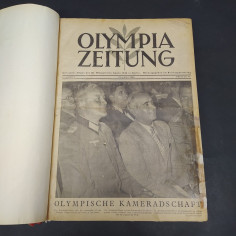 Raccolta quotidiano tedesco Olympia Zeitung 1936. Macchie, piccoli strappi 2