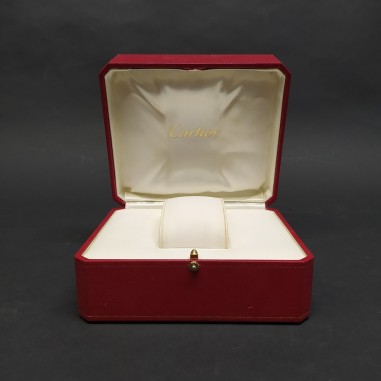 Cofanetto Cartier per orologio 15x13x9 cm. Rivestimento legggermente macchiato