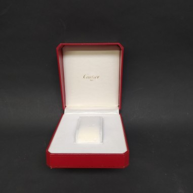 Cofanetto Cartier per orologio 15x13x9 cm, chiusura senza gancio. Velluto