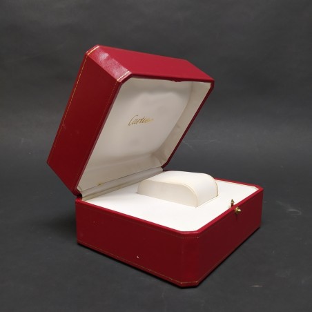 Cofanetto Cartier per orologio 15x13x9 cm. Linee ingiallite nel rivestimento