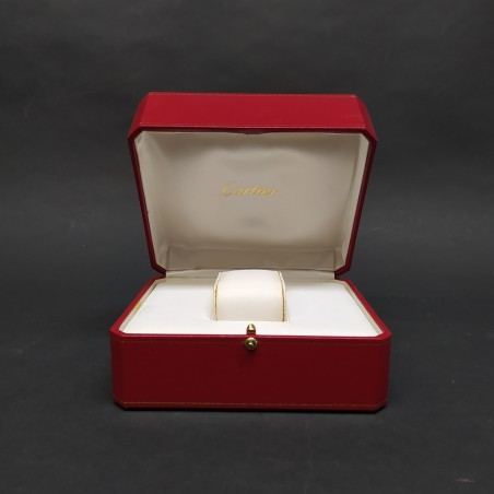 Cofanetto Cartier per orologio 15x13x9 cm. Linee ingiallite nel rivestimento
