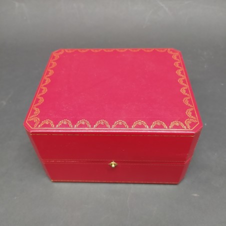 Cofanetto Cartier per orologio 15x13x9 cm. Linee ingiallite nel rivestimento