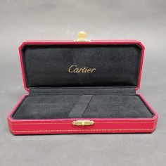 Cofanetto Cartier per orologio 18x8x4 cm. Rivestimento in velluto nero. Ottimo