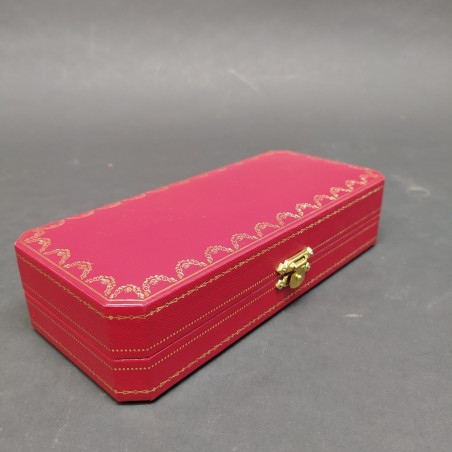 Cofanetto Cartier per orologio 18x8x4 cm. Rivestimento in velluto nero. Ottimo
