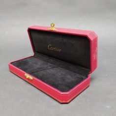 Cofanetto Cartier per orologio 18x8x4 cm. Rivestimento in velluto nero. Colla 2