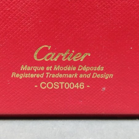 Cofanetto Cartier per orologio 18x8x4 cm. Rivestimento in velluto nero. Colla
