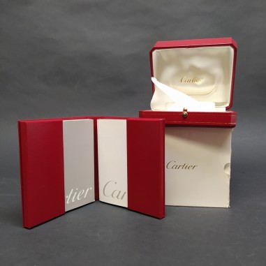 Cofanetto Cartier 12x10, h 55 mm con libretto e certificato in custodia. Ottimo