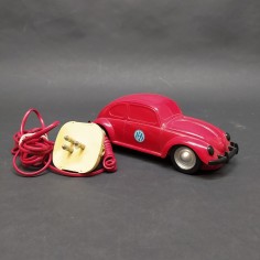 Telefono Maggiolino in plastica rosso 21x7 cm, alto 7 cm. Buone condizioni
