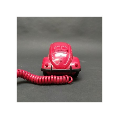Telefono Maggiolino in plastica rosso 21x7 cm, alto 7 cm. Buone condizioni