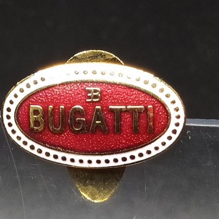 Pin Bugatti smaltata 25x15 mm per occhiello della giacca. Buone condizioni