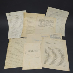 Vari documenti anni 1939-40 e contratto con affittuari del 1879. Ingiallimenti