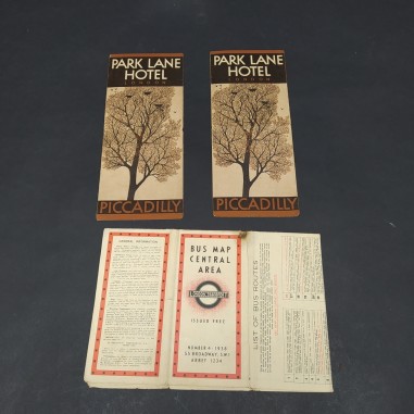Lotto di 2 mappe tascabili di Londra e mappa bus 1935 e 1938. Strappi e macchie