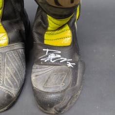 Stivali moto con autografi originali Andrea Dovizioso 2