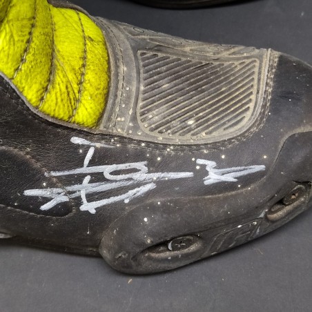Stivali moto con autografi originali Andrea Dovizioso