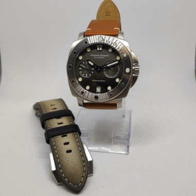 Orologio polso uomo Automatico Pagani Design riserva di carica + cinturino