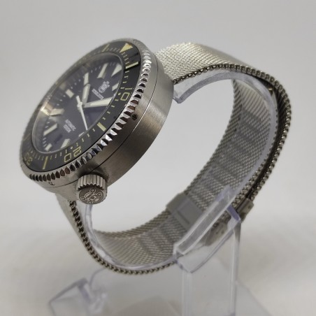 Orologio polso automatico Steeldive cinturino in metallo a maglia usato