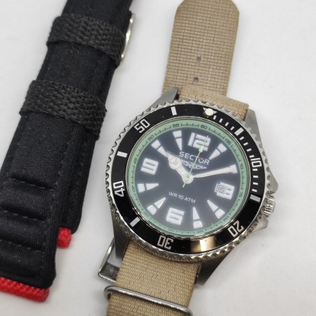 Orologio Sector No Limits 230 mov. quarzo usato + cinturino Nato
