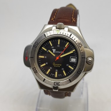 Orologio polso uomo Texswiss mov. quarzo con bussola a scomparsa