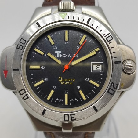 Orologio polso uomo Texswiss mov. quarzo con bussola a scomparsa