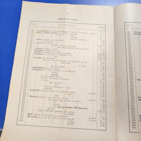 Catalogo armi, munizioni e articoli da caccia Dupont 1893. Pieghe e aloni