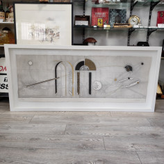Acquaforte incisione Walter Valentini La Casa del Cielo 150x50 cm 2