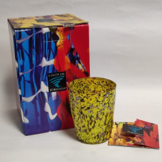 Bicchiere tumbler Goto di Fornasa vetro di Murano giallo Barovier & Toso